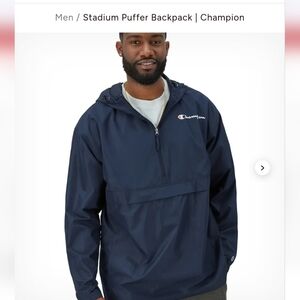 Champion Stadium Packable Jacket, Script Logo